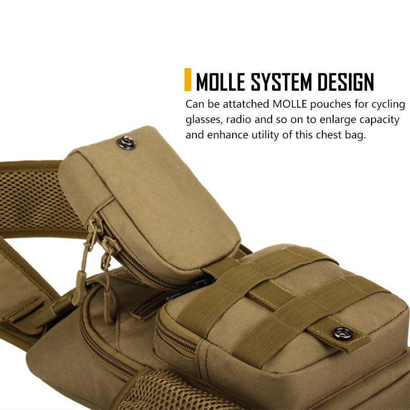 IDOGEAR Tactical USB Lightweight USB Chest Bag 3527