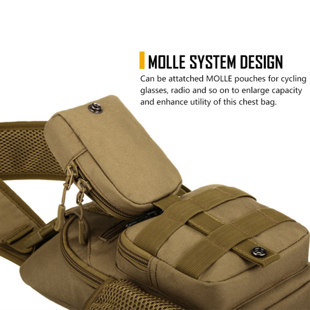 IDOGEAR Tactical USB Lightweight USB Chest Bag 3527
