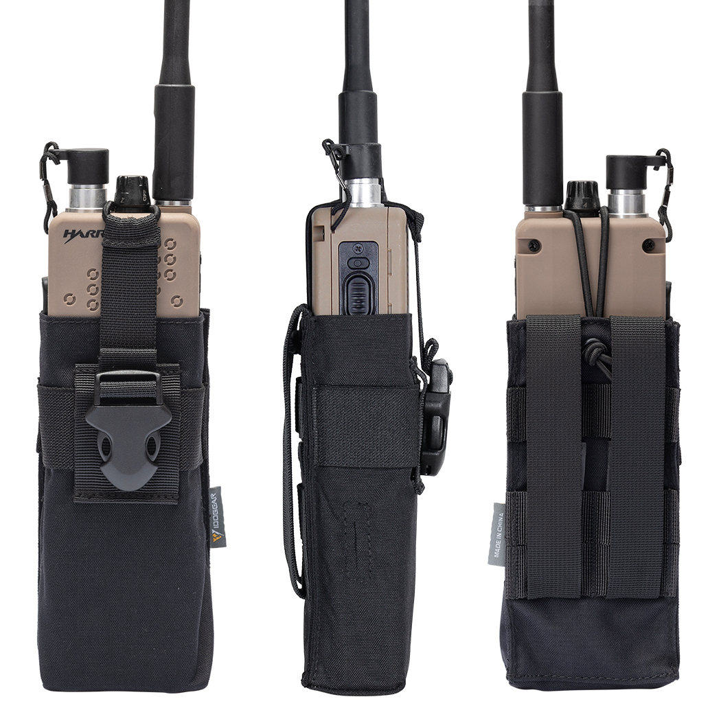 IDOGEAR Tactical Radio Pouch for PRC148/152 Radio Holster Tactical Interphone Storage MOLLE Pouch Hunting 500D Nylon 3552