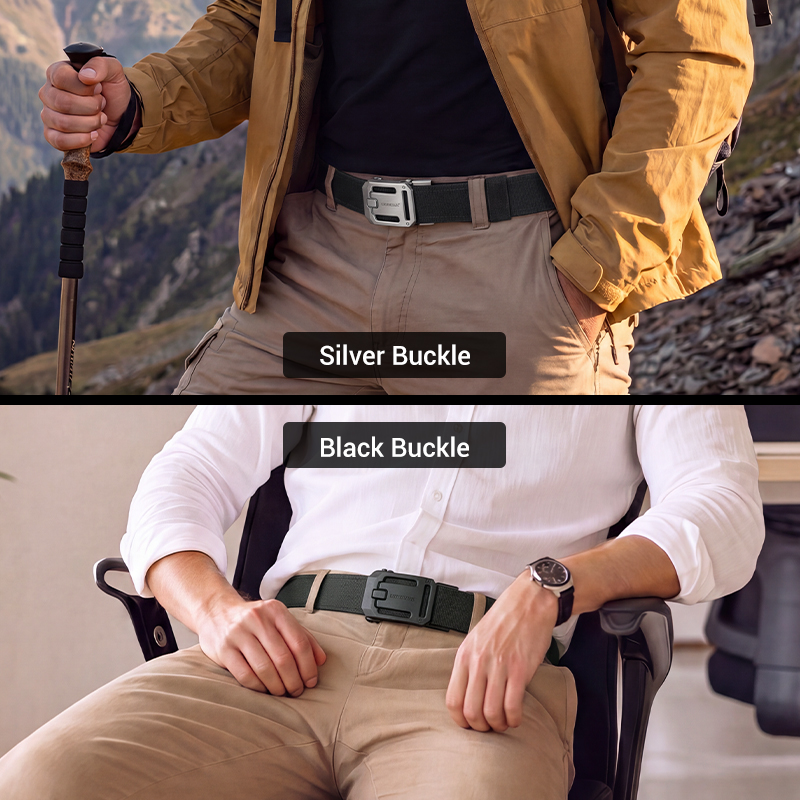 IDOGEAR Men's 1.5'' Nylon Ratchet Belts Ajustable One-Hand Quick-Release for Everyday Carry Belts Buckle Reinforce 3447