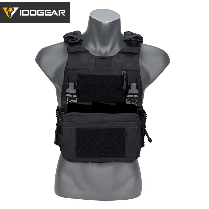 IDOGEAR Tactical 3.0 FCSK Vest with DOPE Pouch Set, Zip-on Panel Pouch and DOPE Pouch Set 3320Set-7Pack