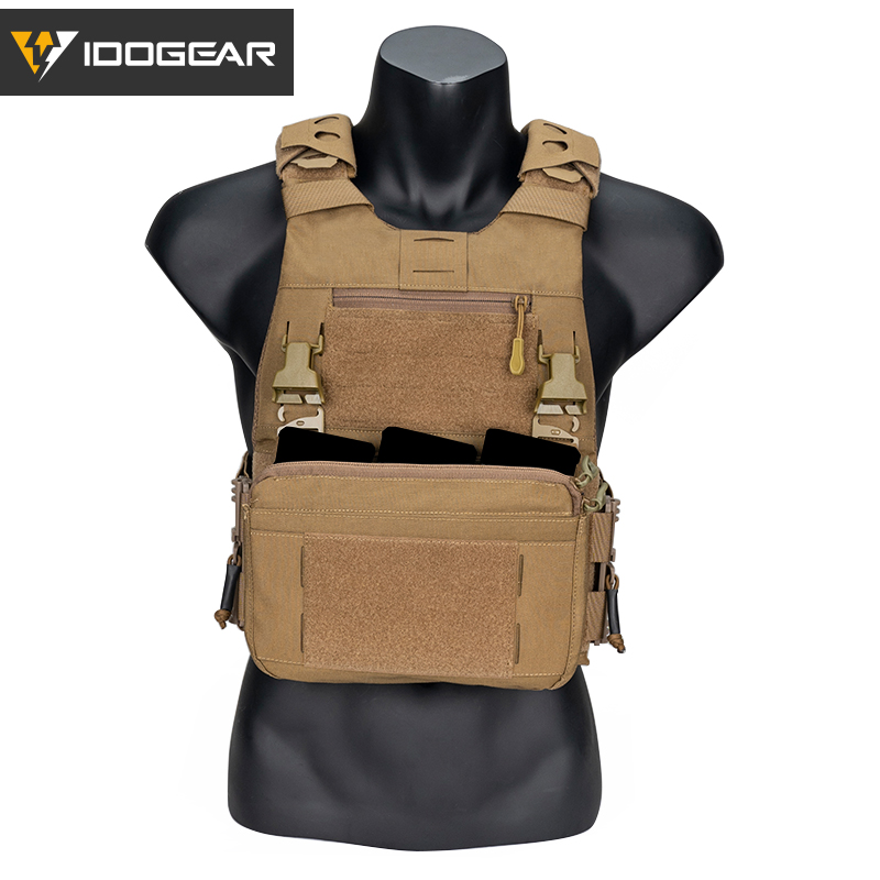 IDOGEAR Tactical 3.0 FCSK Vest with DOPE Pouch Set, Zip-on Panel Pouch and DOPE Pouch Set 3320Set-7Pack