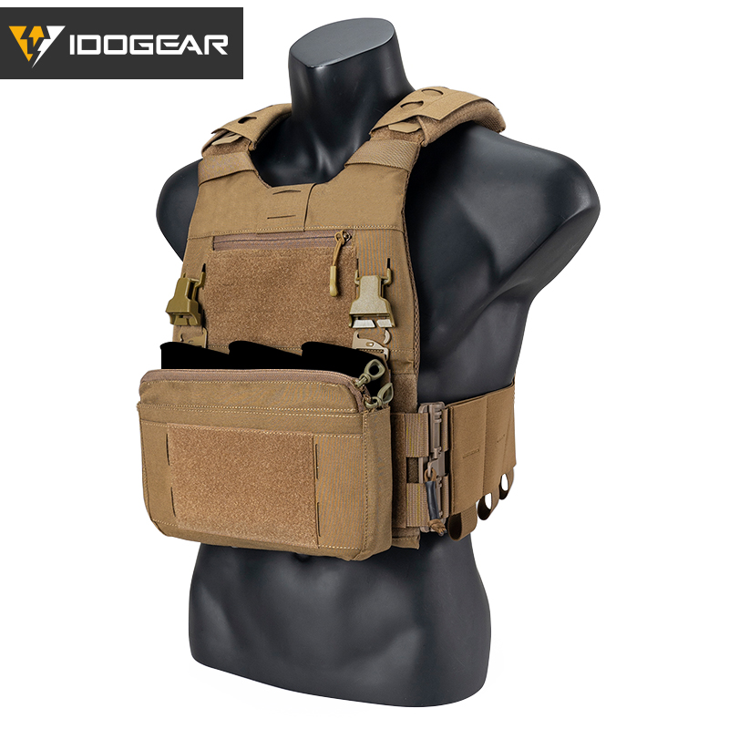 IDOGEAR Tactical 3.0 FCSK Vest with DOPE Pouch Set, Zip-on Panel Pouch and DOPE Pouch Set 3320Set-7Pack