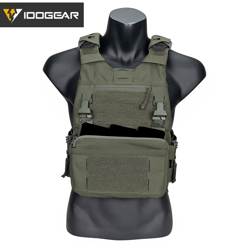 IDOGEAR Tactical 3.0 FCSK Vest with DOPE Pouch Set, Zip-on Panel Pouch and DOPE Pouch Set 3320Set-7Pack