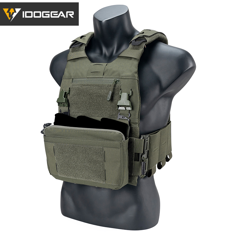 IDOGEAR Tactical 3.0 FCSK Vest with DOPE Pouch Set, Zip-on Panel Pouch and DOPE Pouch Set 3320Set-7Pack