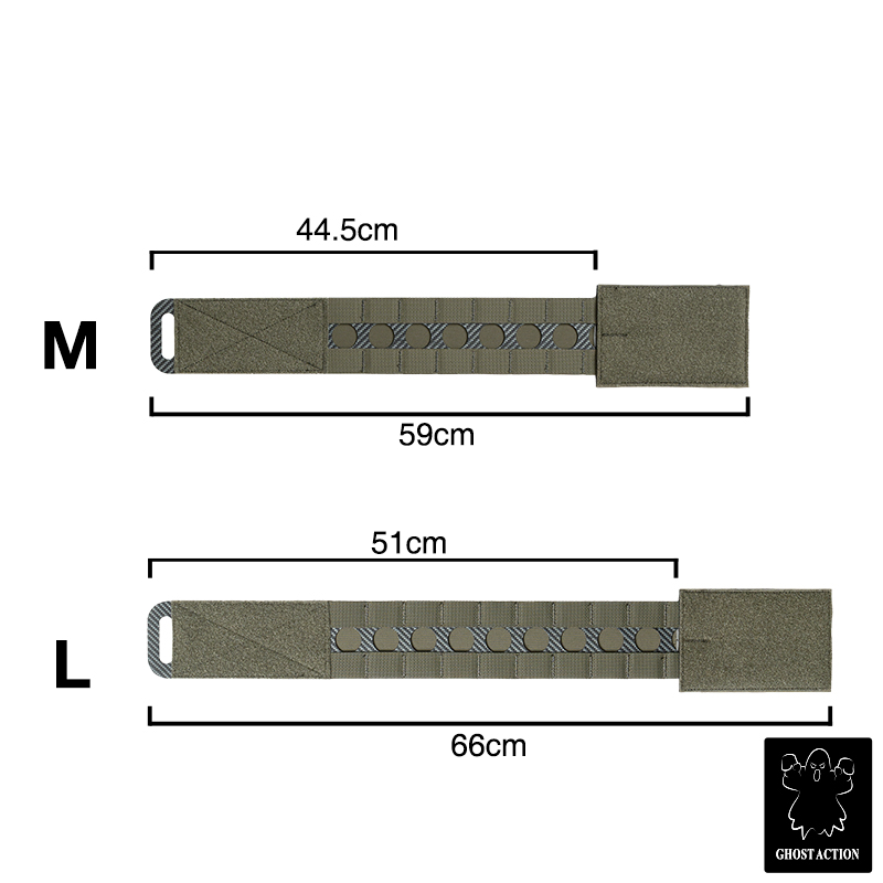 Ghost Action FERRO FCPC V5 Cummerbund Lightweight Hook&loop Adjustable Tactical Cummerbund 6302
