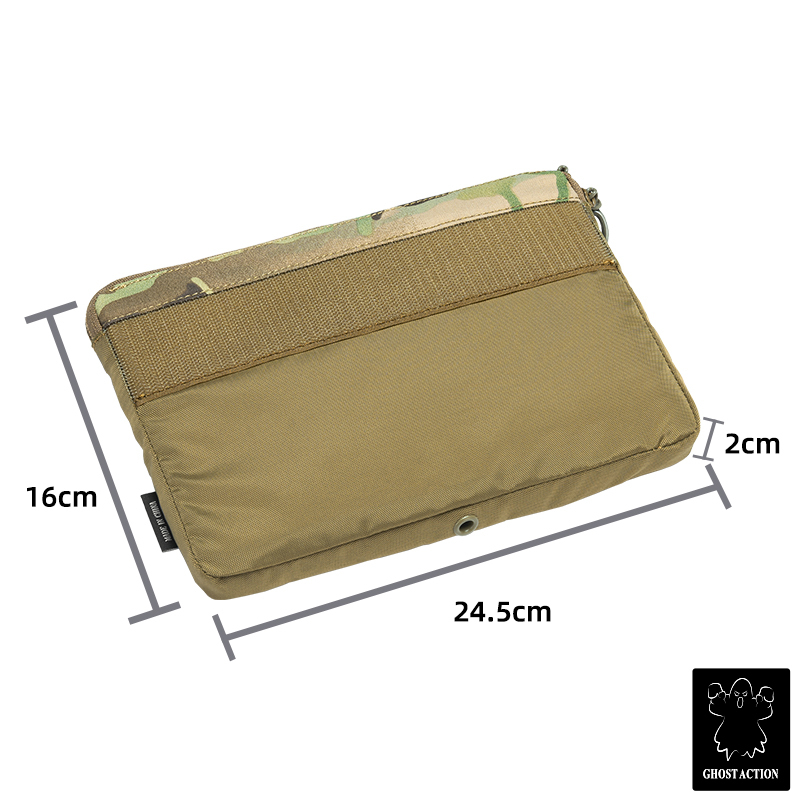 Ghost Action Tactical DOPE Front Flap Insert Pouch Kangaroo Insert Pocket Inner Pouch Hook&Loop GA6505