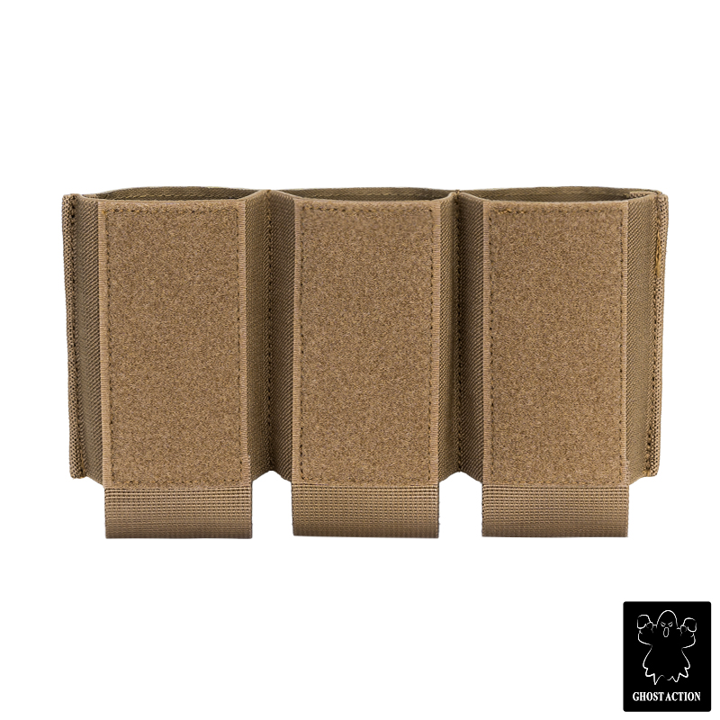 Ghost Action Triple Mag Pouch Hook & Loop DOPE Pouch Elastic Retention Magazine Pouch GA6506