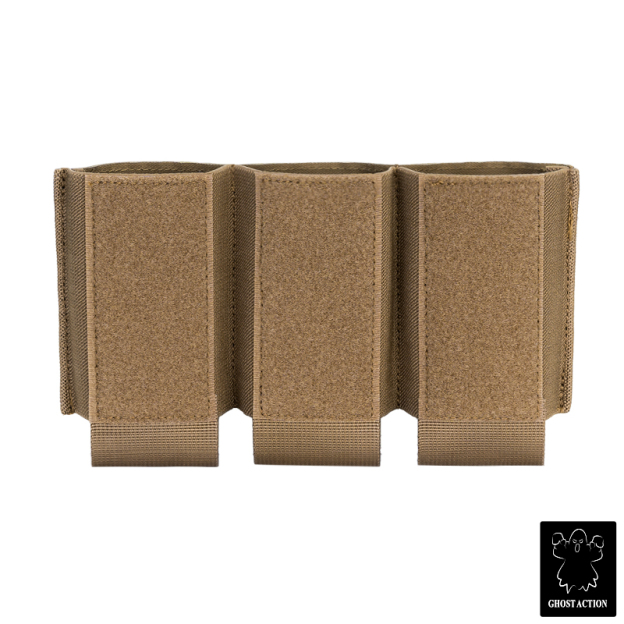 Ghost Action Triple Mag Pouch Hook & Loop DOPE Pouch Elastic Retention Magazine Pouch GA6506