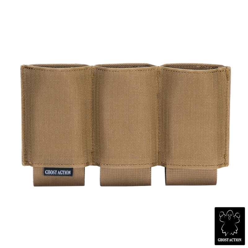 Ghost Action Triple Mag Pouch Hook & Loop DOPE Pouch Elastic Retention Magazine Pouch GA6506