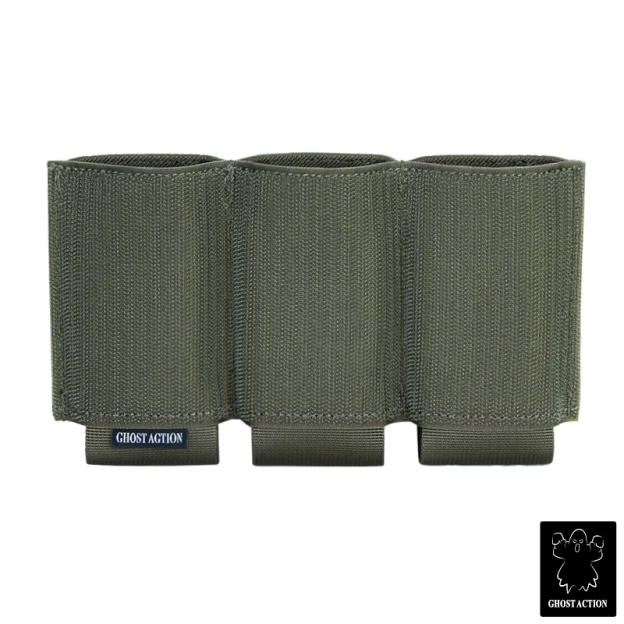 Ghost Action Triple Mag Pouch Hook & Loop DOPE Pouch Elastic Retention Magazine Pouch GA6506