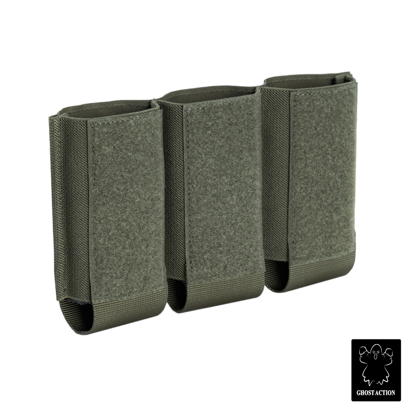 Ghost Action Triple Mag Pouch Hook & Loop DOPE Pouch Elastic Retention Magazine Pouch GA6506