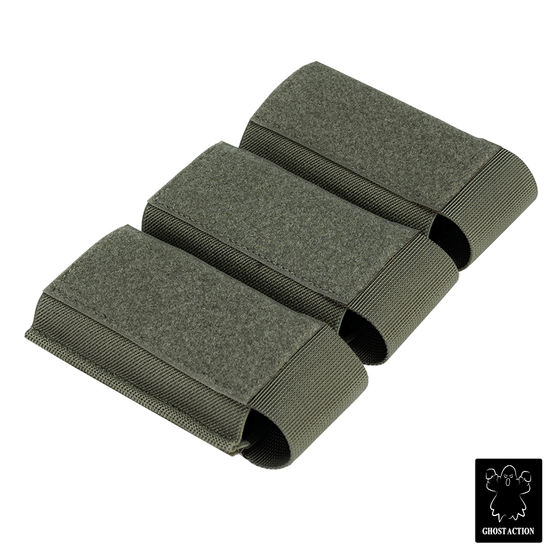 Ghost Action Triple Mag Pouch Hook & Loop DOPE Pouch Elastic Retention Magazine Pouch GA6506