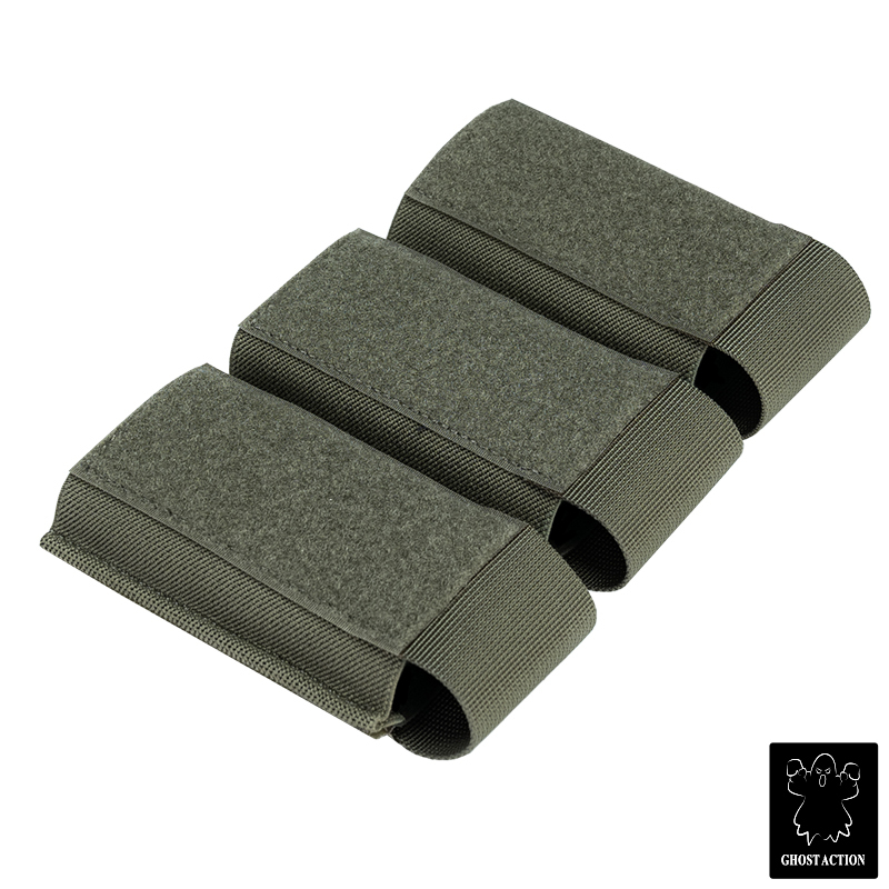Ghost Action Triple Mag Pouch Hook & Loop DOPE Pouch Elastic Retention Magazine Pouch GA6506