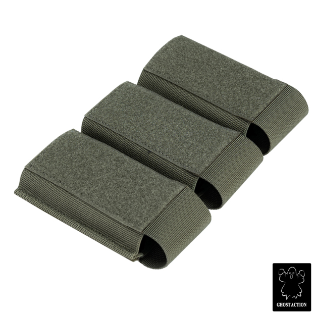 Ghost Action Triple Mag Pouch Hook & Loop DOPE Pouch Elastic Retention Magazine Pouch GA6506