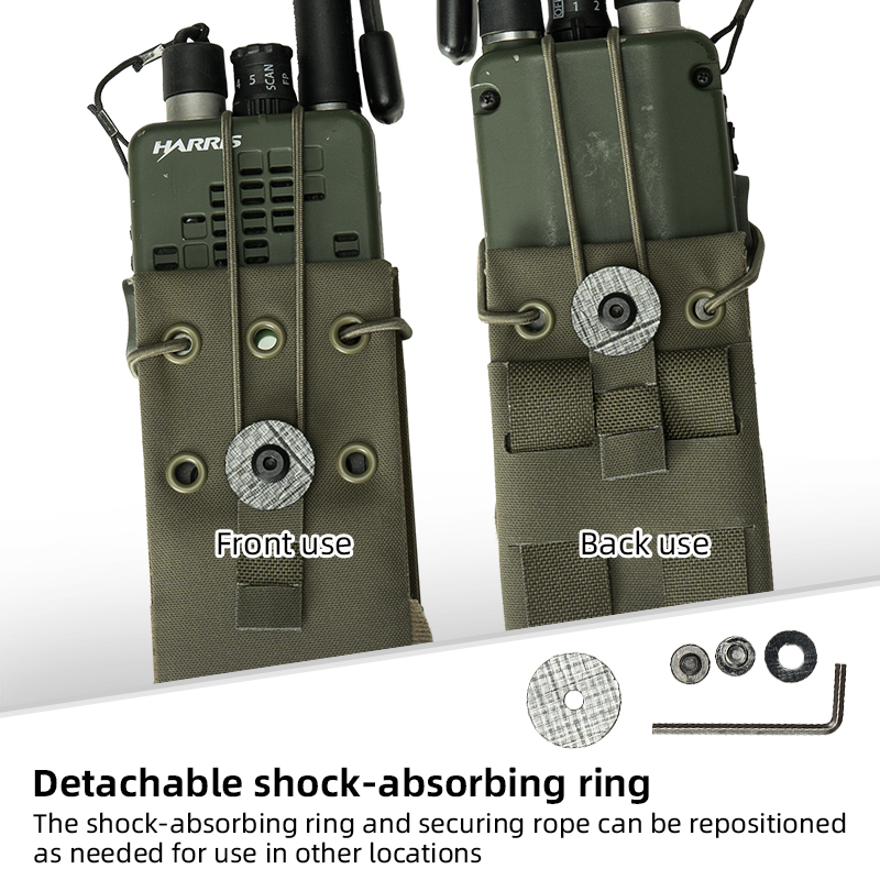 Ghost Action Radio Holder for MPU5 PRC1152 Walkie Talkie Storage Pouch GA6533