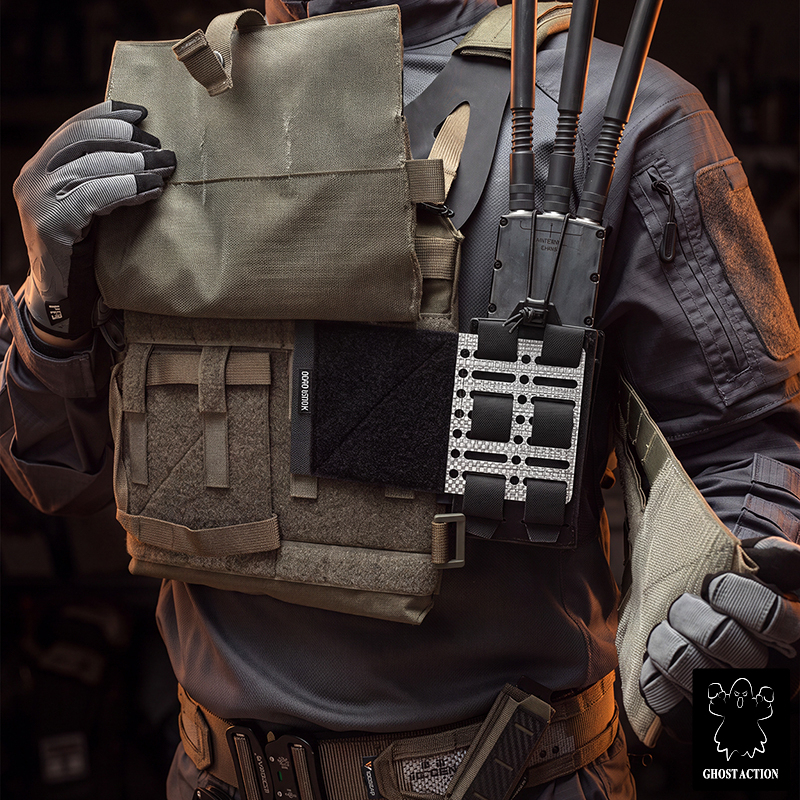 Ghost Action TEGRIS MOLLE Expansion Panel Modular Adapter for Outdoor Vest Belt GA6904