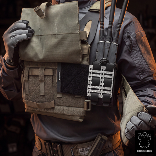 Ghost Action TEGRIS MOLLE Expansion Panel Modular Adapter for Outdoor Vest Belt GA6904