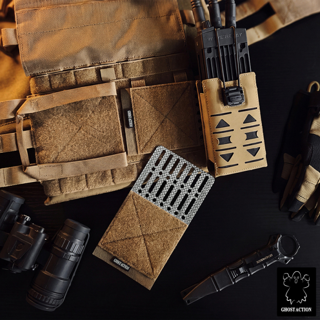 Ghost Action TEGRIS MOLLE Expansion Panel Modular Adapter for Outdoor Vest Belt GA6904