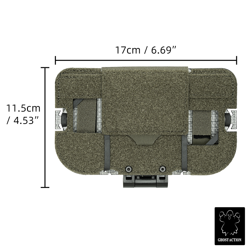 Ghost Action Navigation Panel SS Style Foldable Phone Holder Lightweight MOLLE Mount GA6905