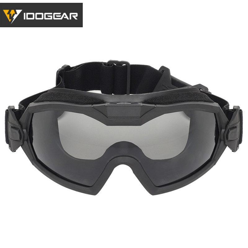 IDOGEAR Tactical Fan Goggle Adjustable Regulator Glasses Set Anti-fog Paintball 6905 