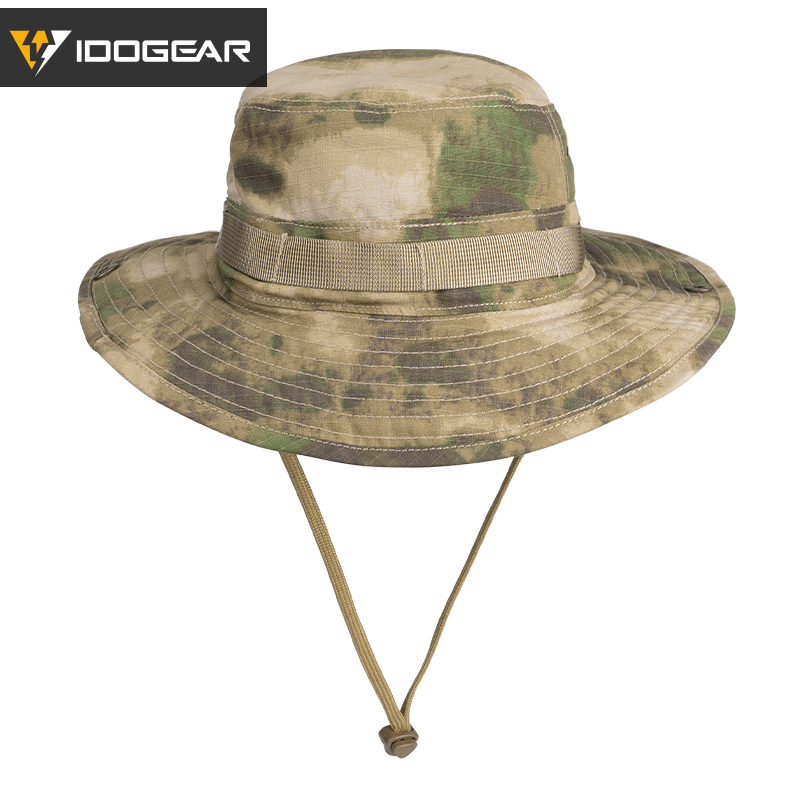 IDOGEAR Wide Brim Boonie Hat with Adjustable Loops Buckle 3620