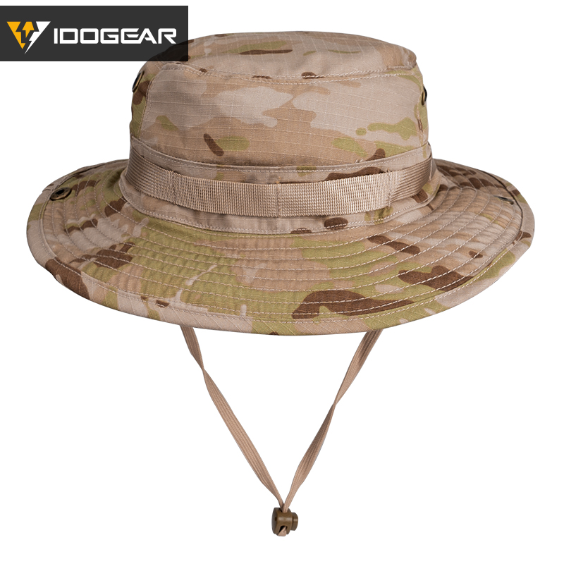 IDOGEAR Wide Brim Boonie Hat with Adjustable Loops Buckle 3620
