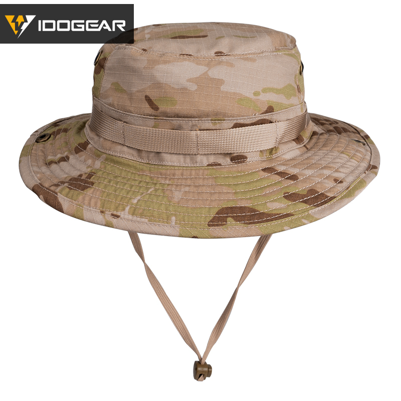 IDOGEAR Wide Brim Boonie Hat with Adjustable Loops Buckle 3620