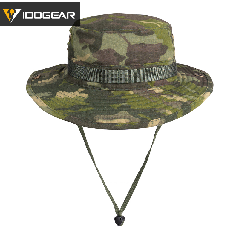 IDOGEAR Wide Brim Boonie Hat with Adjustable Loops Buckle 3620