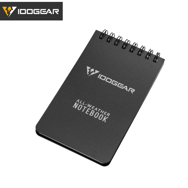 IDOGEAR Notebook Waterproof Lightweight EDC Daily Memo Portable Tactical Notepads 3903