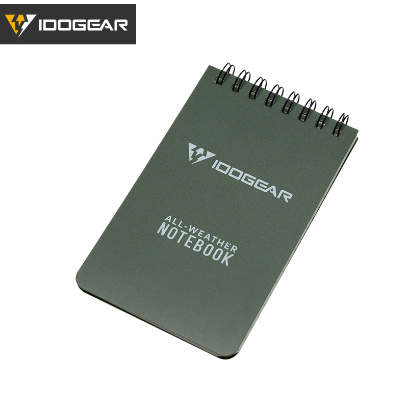 IDOGEAR Notebook Waterproof Lightweight EDC Daily Memo Portable Tactical Notepads 3903