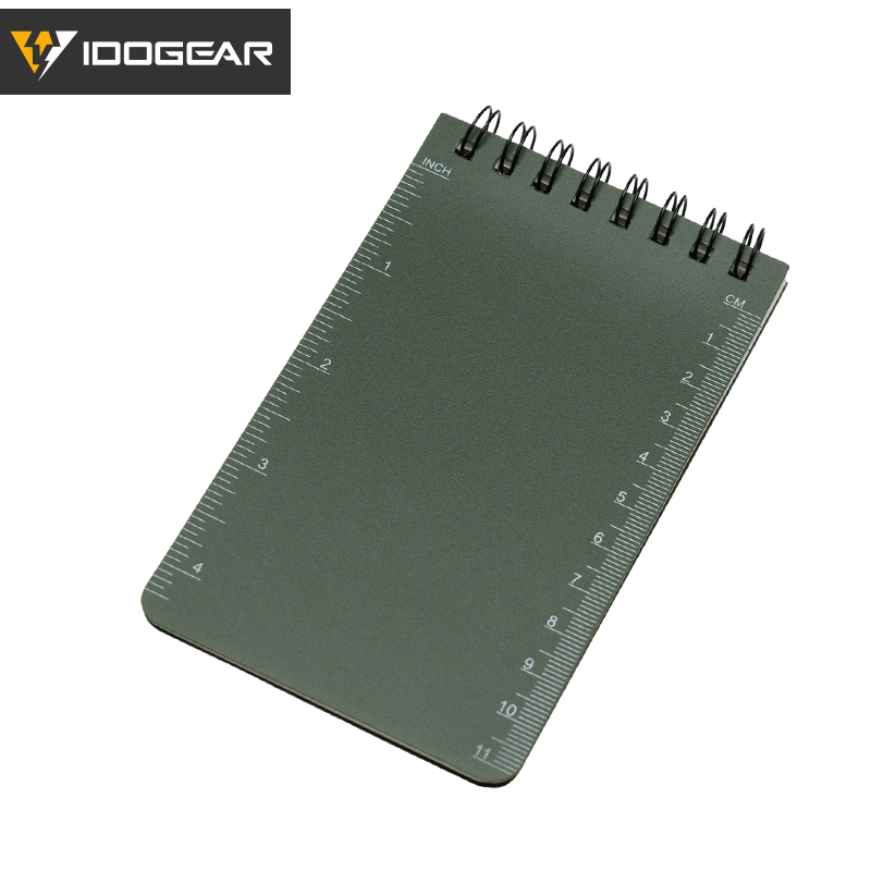 IDOGEAR Notebook Waterproof Lightweight EDC Daily Memo Portable Tactical Notepads 3903