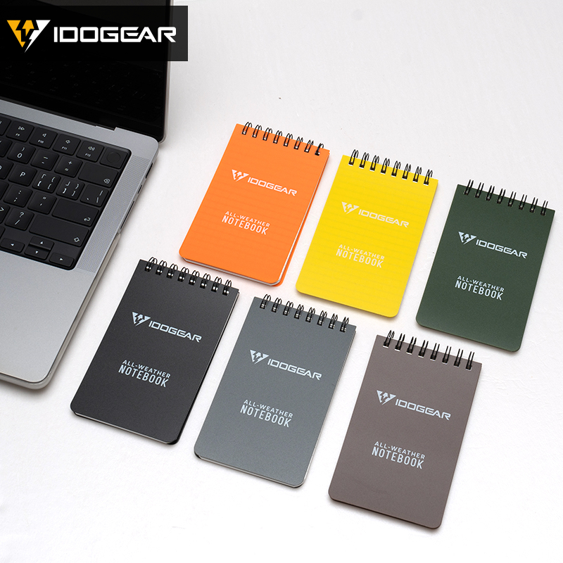 IDOGEAR Notebook Waterproof Lightweight EDC Daily Memo Portable Tactical Notepads 3903