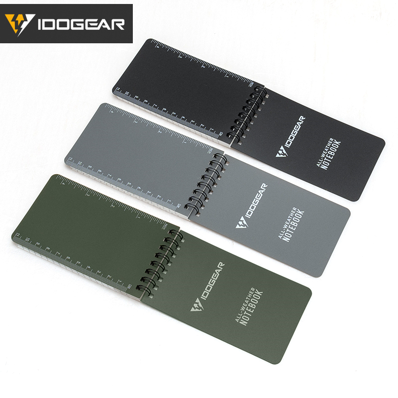 IDOGEAR Notebook Waterproof Lightweight EDC Daily Memo Portable Tactical Notepads 3903