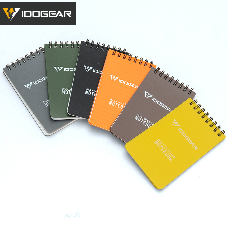 IDOGEAR Notebook Waterproof Lightweight EDC Daily Memo Portable Tactical Notepads 3903