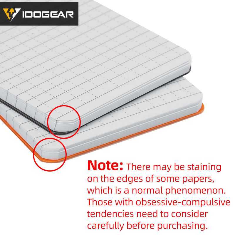 IDOGEAR Notebook Waterproof Lightweight EDC Daily Memo Portable Tactical Notepads 3903