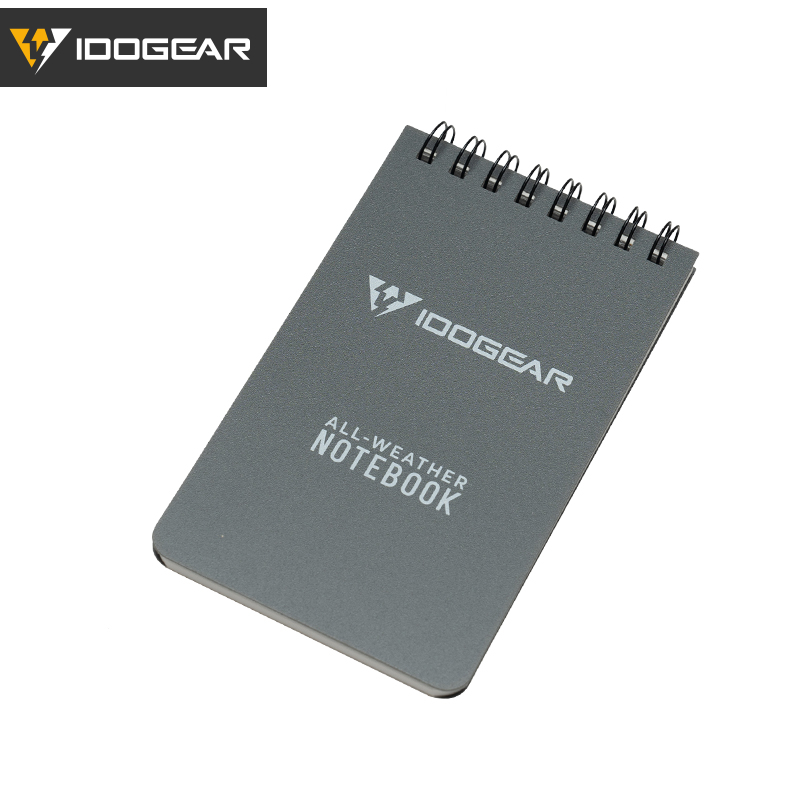 IDOGEAR Notebook Waterproof Lightweight EDC Daily Memo Portable Tactical Notepads 3903