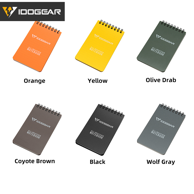 IDOGEAR Notebook Waterproof Lightweight EDC Daily Memo Portable Tactical Notepads 3903