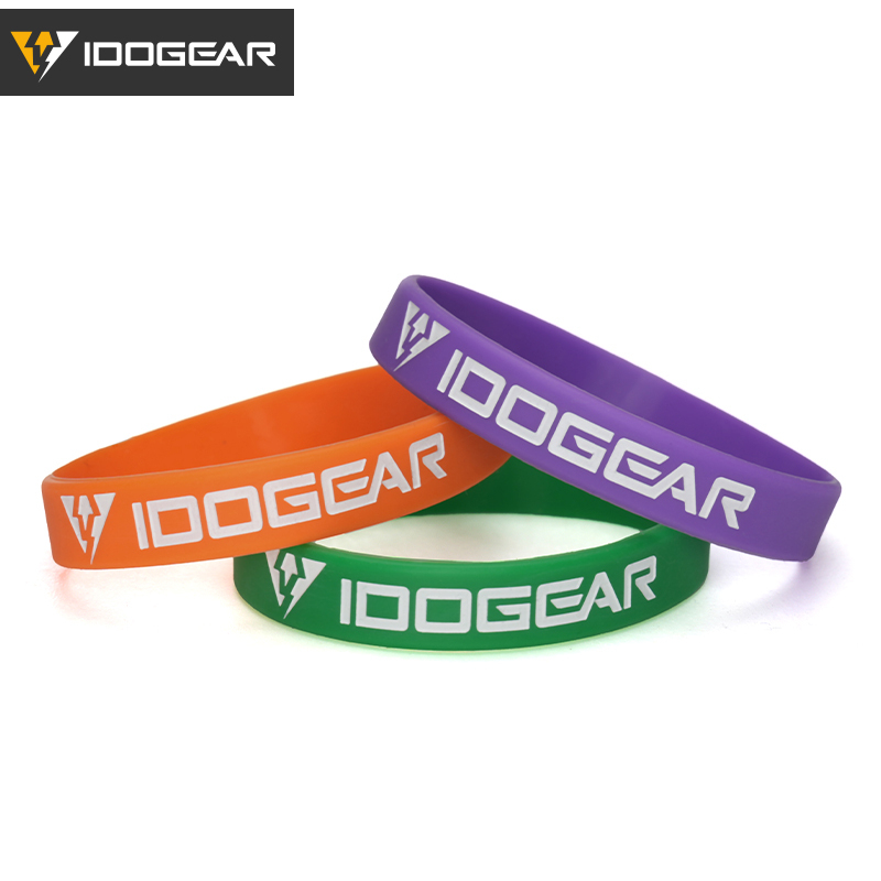 IDOGEAR Tactical Rubber Bracelet 3pcs/set ALL IN Game Prop Morale Marking Tactical Accessories 3904