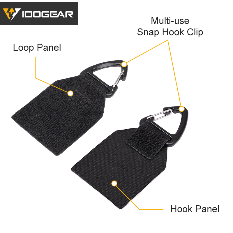IDOGEAR Tactical Chest Rig Hook Mini Multi-function Hook Gloves Hook For Tactical vest Belt 3947