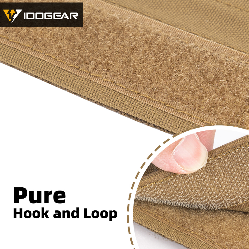 IDOGEAR Tactical Headset Cover with D-Buckle Hanger MOLLE Laser Cut Advanced Headband Modular Cover Fit For All General Earmuffs 3948