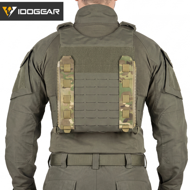 IDOGEAR Zipper Adapter Set MOLLE Compatible Vest Extension YKK Zippers for Panel 3950