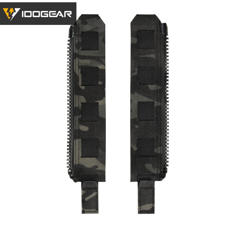 IDOGEAR Zipper Adapter Set MOLLE Compatible Vest Extension YKK Zippers for Panel 3950