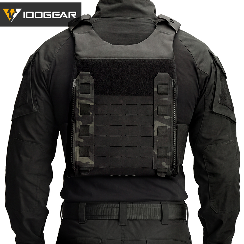 IDOGEAR Zipper Adapter Set MOLLE Compatible Vest Extension YKK Zippers for Panel 3950