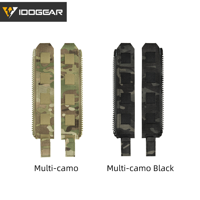 IDOGEAR Zipper Adapter Set MOLLE Compatible Vest Extension YKK Zippers for Panel 3950