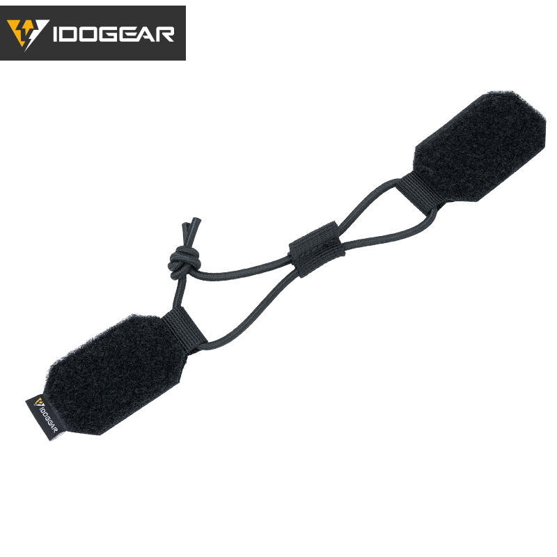 IDOGEAR Tactical Nylon Pull Drawstring Fixing Strap with Elastic Rope 3PCS/set 3956