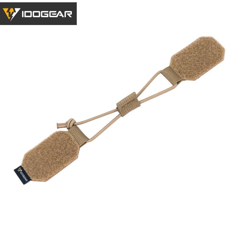 IDOGEAR Tactical Nylon Pull Drawstring Fixing Strap with Elastic Rope 3PCS/set 3956