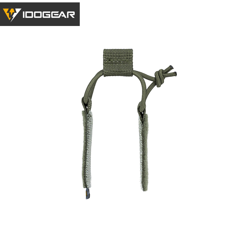 IDOGEAR Tactical Nylon Pull Drawstring Fixing Strap with Elastic Rope 3PCS/set 3956