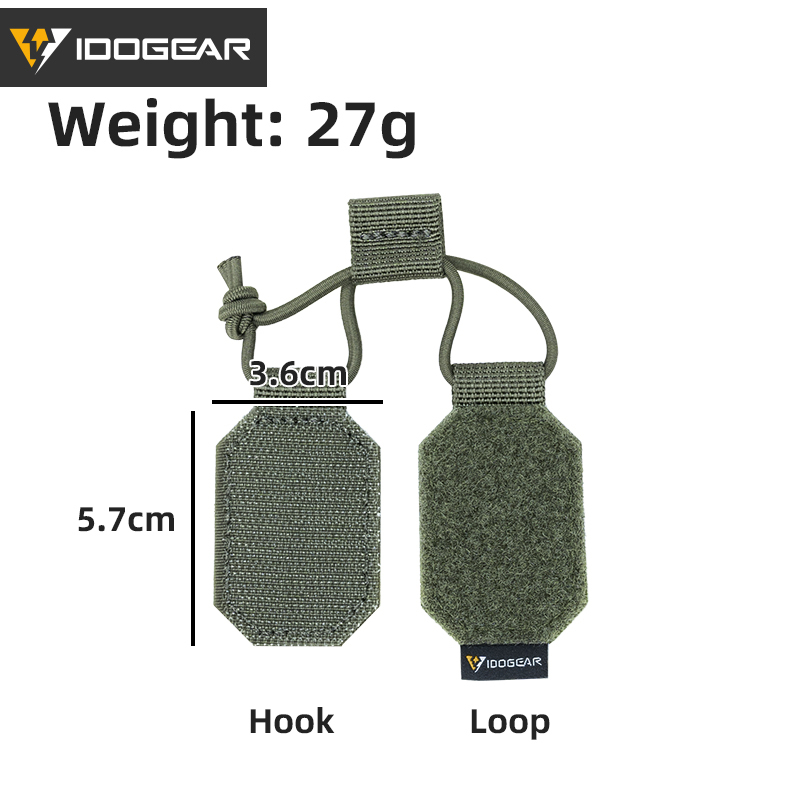 IDOGEAR Tactical Nylon Pull Drawstring Fixing Strap with Elastic Rope Tactica gear Accessories【5PCS/set 3956】