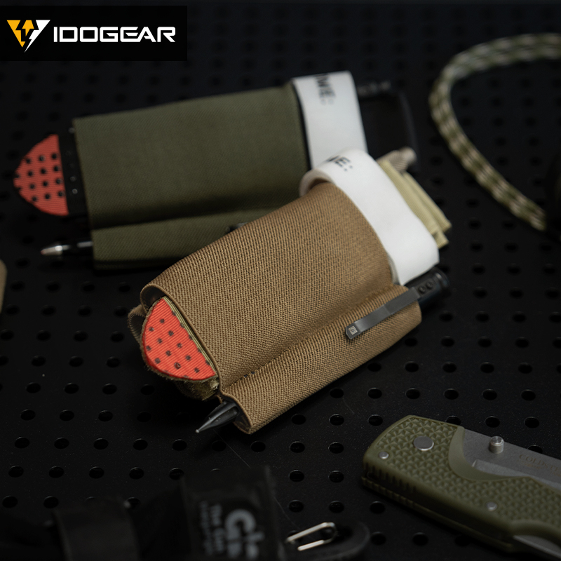 IDOGEAR Tactical Tourniquet Holder for Belt Elastic Band Hook&loop 3958